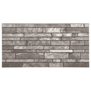 vidaXL 3D Wall Panels with Dark Grey Brick Design 10 pcs EPS