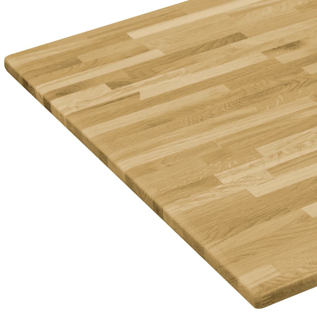 vidaXL Table Top Solid Oak Wood Rectangular 23 mm 140x60 cm