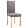 vidaXL Dining Chairs 4 pcs Taupe Fabric