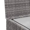 vidaXL Garden Storage Box Grey 150x100x100 cm Poly Rattan