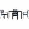 vidaXL Garden Dining Set 5 pcs Anthracite Powder-Coated Steel