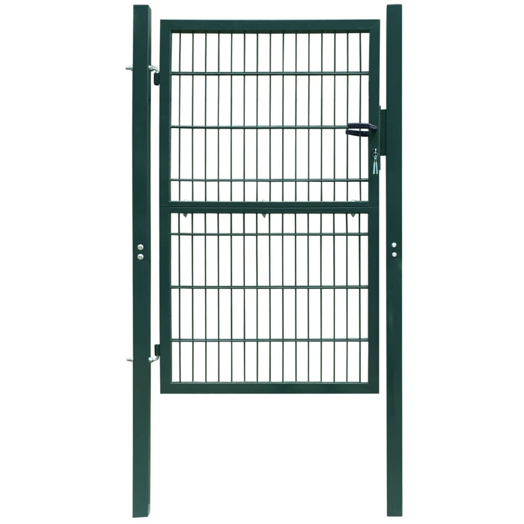vidaXL 2D Fence Gate (Single) Green 106 x 170 cm