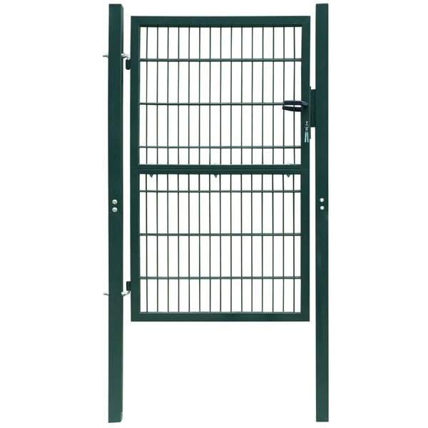 vidaXL 2D Fence Gate (Single) Green 106 x 170 cm
