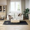 vidaXL Washable Rug Soft Shaggy Black 160x230 cm Anti Slip