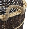 vidaXL Firewood Backpack with Carrying Belts 44.5x37x50 cm Natural Willow