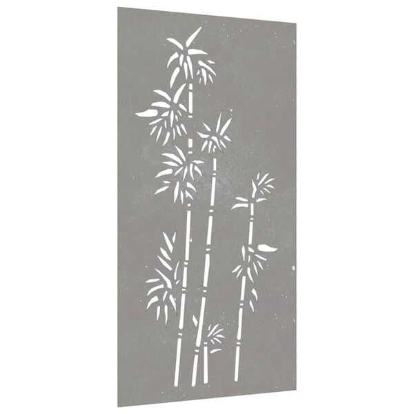 vidaXL Garden Wall Decoration 105x55 cm Corten Steel Bamboo Design