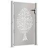 vidaXL Garden Gate 105x130 cm Corten Steel Tree Design