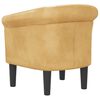vidaXL Tub Chair Gold Faux Leather