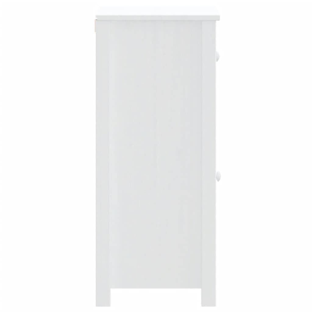 vidaXL Bathroom Cabinet BERG White 40x34x80 cm Solid Wood Pine