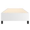 vidaXL Bed Frame without Mattress White Twin Faux Leather (US Only)