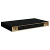 vidaXL Floating Wall Shelves 4 pcs Black 40x23x3.8 cm MDF