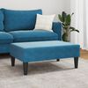 vidaXL Footstool Blue 77x55x31 cm Velvet