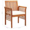 vidaXL 5 Piece Outdoor Dining Set with Cushions Solid Wood Acacia