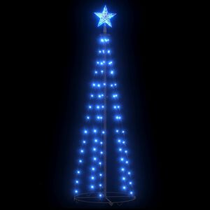 vidaXL Christmas Cone Tree Blue 84 LEDs Decoration 50x150 cm