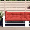 vidaXL Pallet Cushions 3 pcs Red Fabric