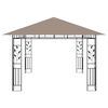 vidaXL Gazebo with Mosquito Net 4x3x2.73 m Taupe 180 g/m²