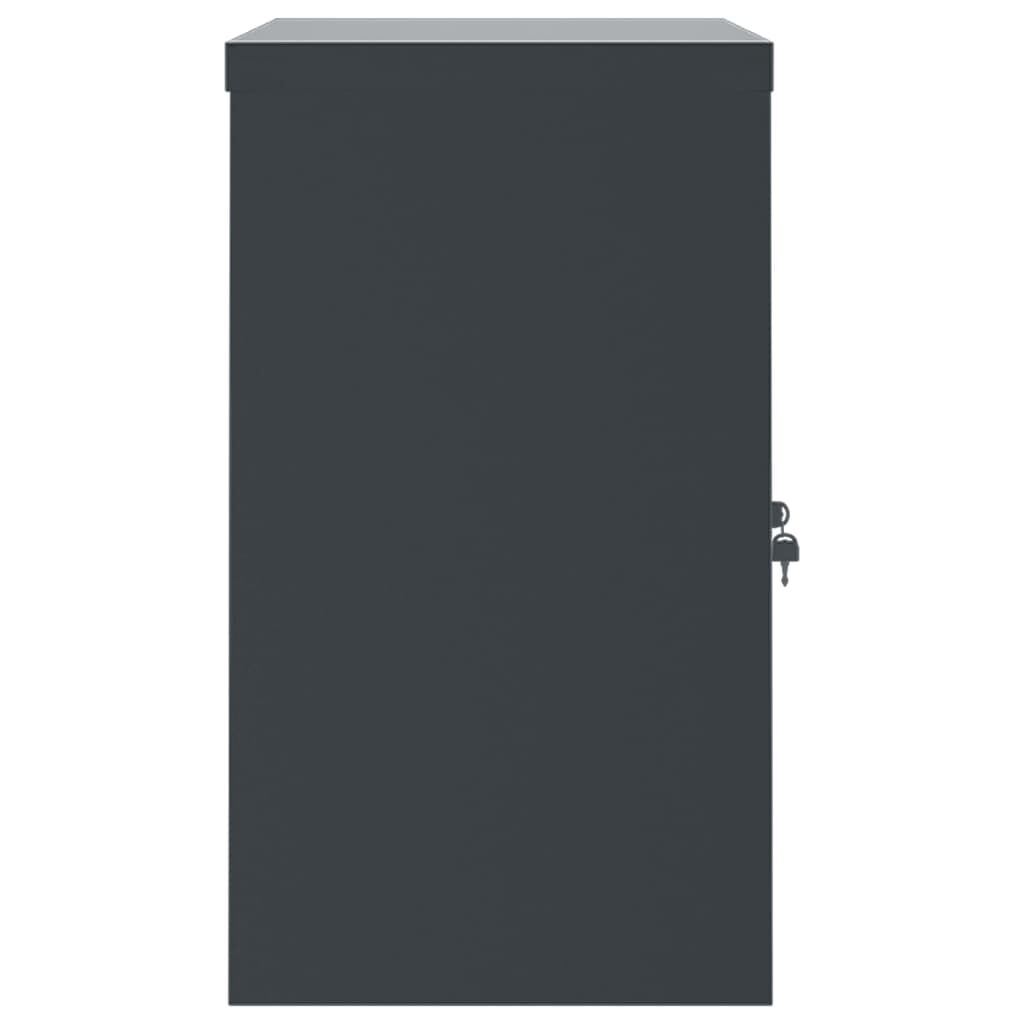vidaXL File Cabinet Anthracite 90x40x70 cm Steel