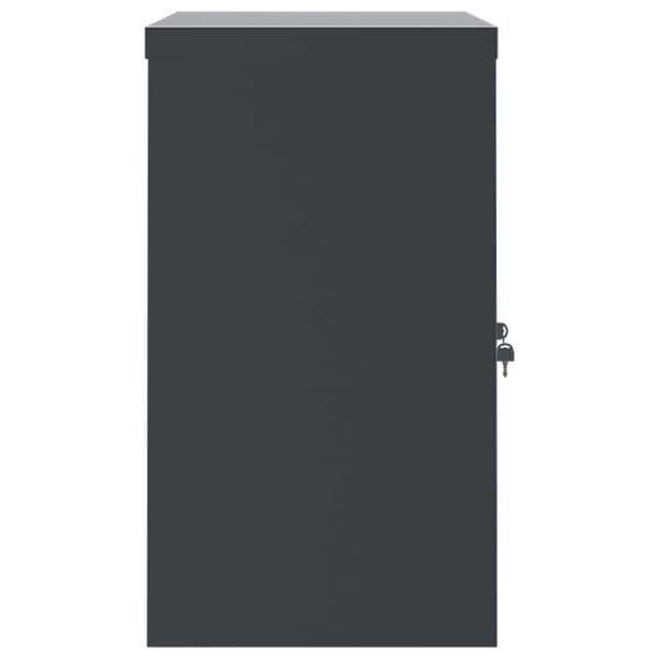 vidaXL File Cabinet Anthracite 90x40x70 cm Steel