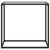 vidaXL Console Table Transparent 80x35x75 cm Tempered Glass