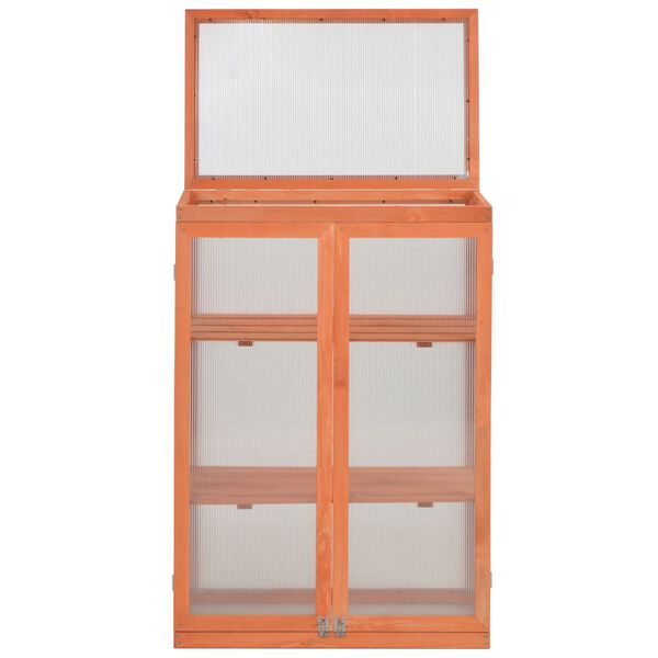 vidaXL Greenhouse Wood 75x47x109 cm