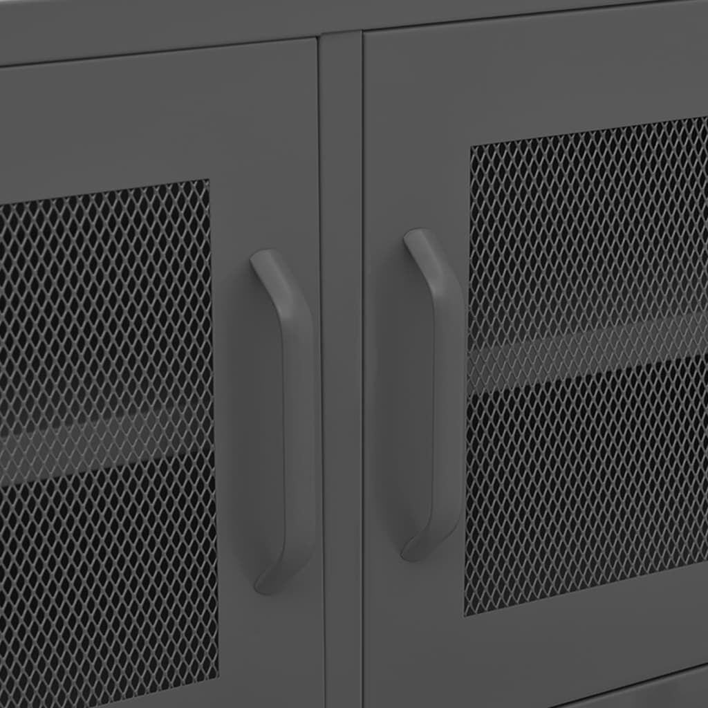 vidaXL TV Cabinet Anthracite 105x35x50 cm Steel