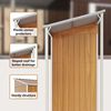 vidaXL Garden Shed with Extended Roof Light Brown 277x107x181cm Steel