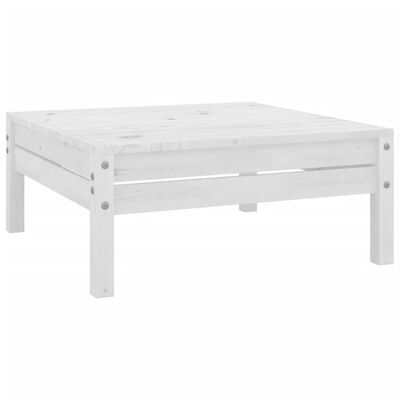 vidaXL 10 Piece Garden Lounge Set Solid Wood Pine White