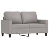 vidaXL 4 Piece Sofa Set with Cushions Light Grey Fabric