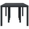 vidaXL Garden Table Anthracite 250 x 100 x 73 cm Poly Rattan