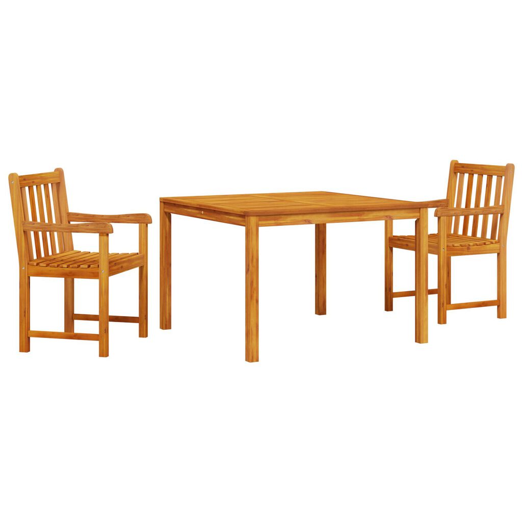 vidaXL 3-Piece Garden Dining Set - Solid Acacia Wood