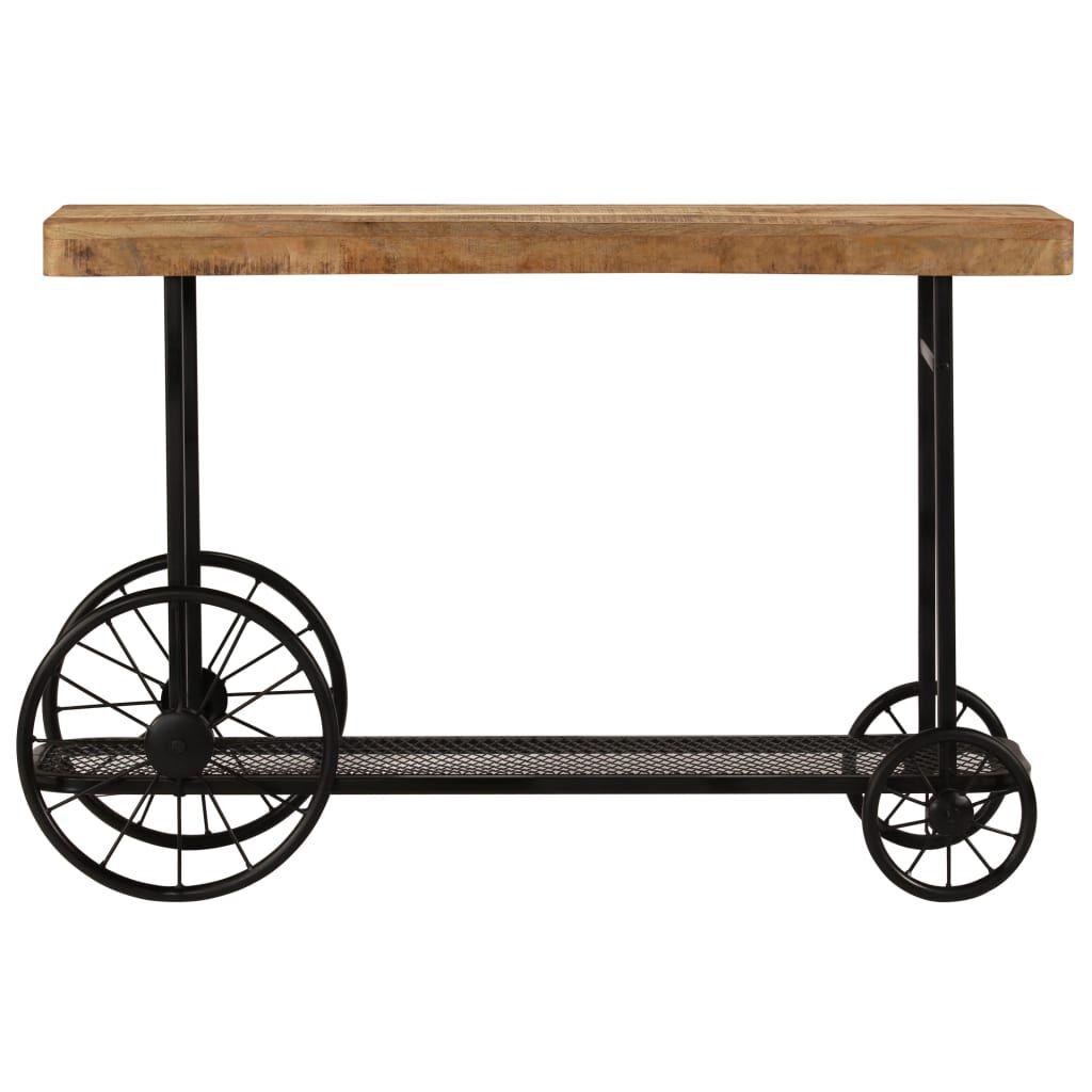 vidaXL Console Table Solid Mango Wood 115x36x76 cm