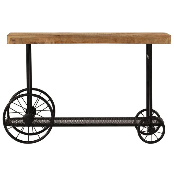 vidaXL Console Table Solid Mango Wood 115x36x76 cm