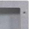 vidaXL Shower Niche Matt Grey 41x36x10 cm