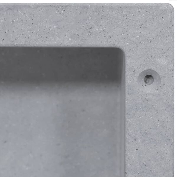 vidaXL Shower Niche Matt Grey 41x36x10 cm
