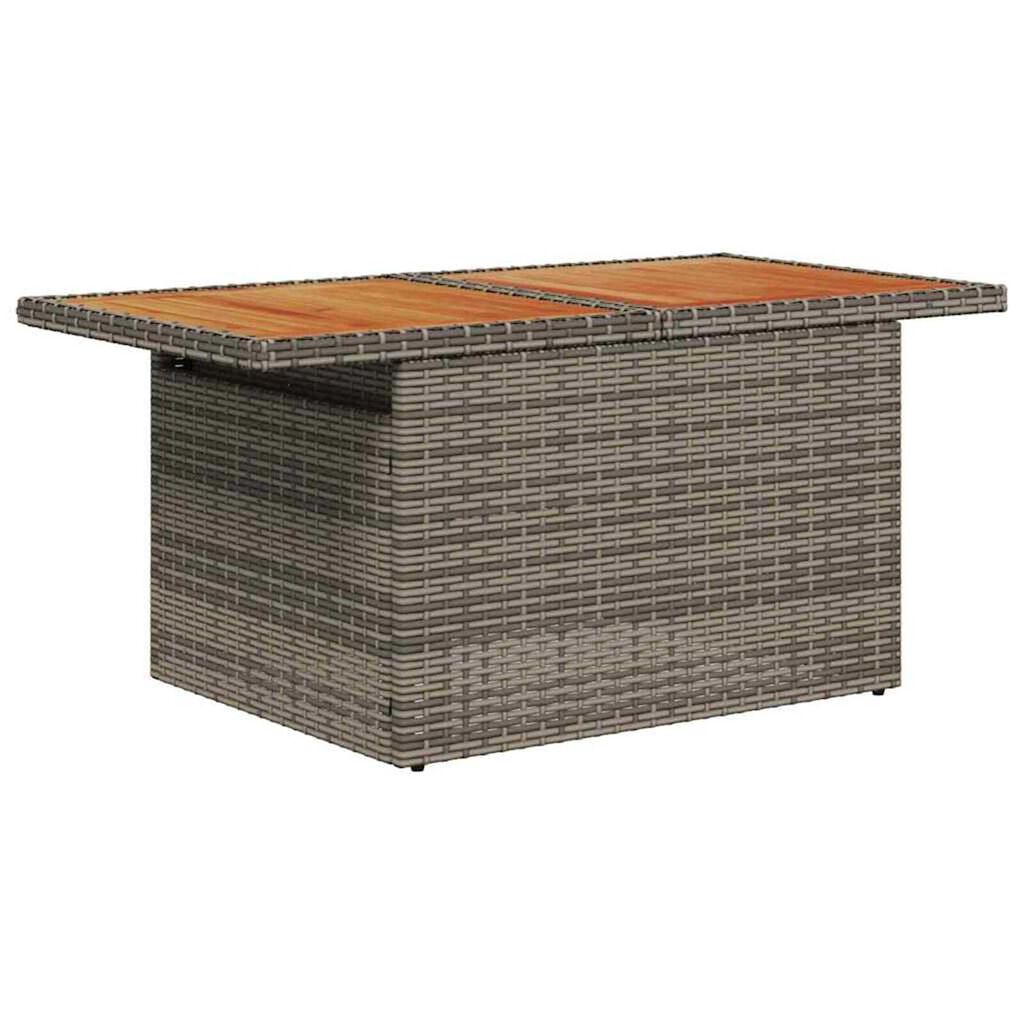 vidaXL Garden Sofa Set 5 pcs Grey and navy blue 100 x 55 x 73 cm