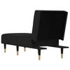 vidaXL Chaise Longue Black Velvet