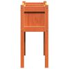 vidaXL Garden Planters 2 pcs with Legs Wax Brown Solid Wood Pine