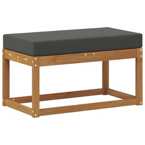vidaXL Outdoor Stool Bench Solid Acacia Wood Natural