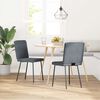 vidaXL Dining Chairs 2 pcs Dark Grey Velvet