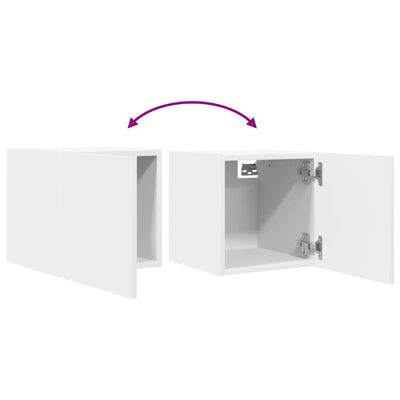 vidaXL Wall Mounted TV Cabinets 4 pcs White 30.5x30x30 cm