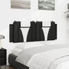 vidaXL Headboard Cushion "Viana" Black and White 152 cm Queen Faux Leather