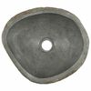 vidaXL Basin Light grey (38-45) x (30-35) x 15 cm River stone