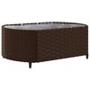 vidaXL 8 Piece Garden Sofa Set with Cushions Brown Poly Rattan