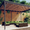 vidaXL 10 Piece Garden Lounge Set with Cushions Brown Poly Rattan
