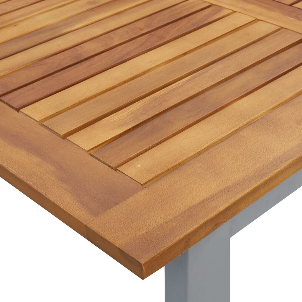 vidaXL Garden Table with U-shaped Legs 200x90x75 cm Solid Wood Acacia