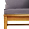 vidaXL 6 Piece Garden Lounge Set with Cushions Solid Wood Acacia