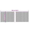 vidaXL Garden Fence 500x90 cm Reed