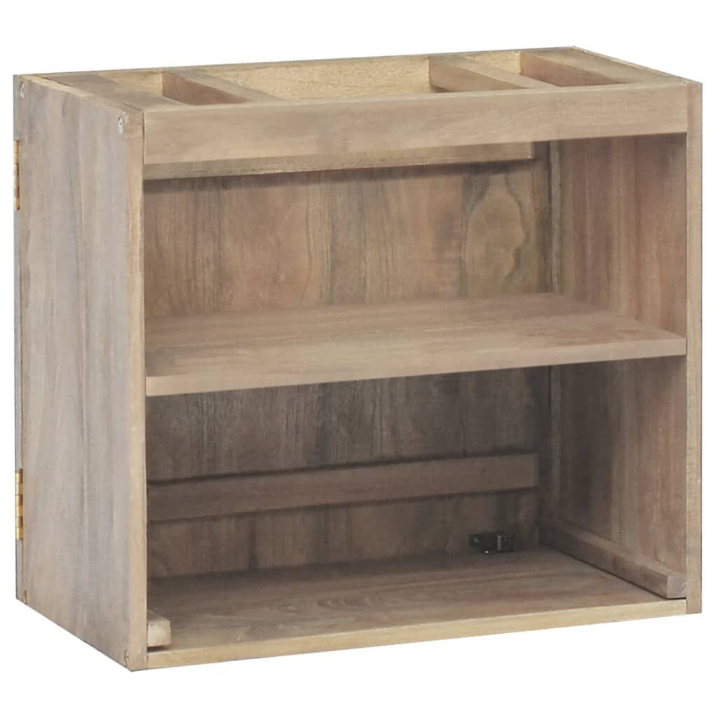 vidaXL Wall-mounted Bathroom Cabinet 45x30x40 cm Solid Wood Teak