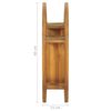 vidaXL Yin Yang Wall Shelf 60x15x60 cm Solid Teak Wood