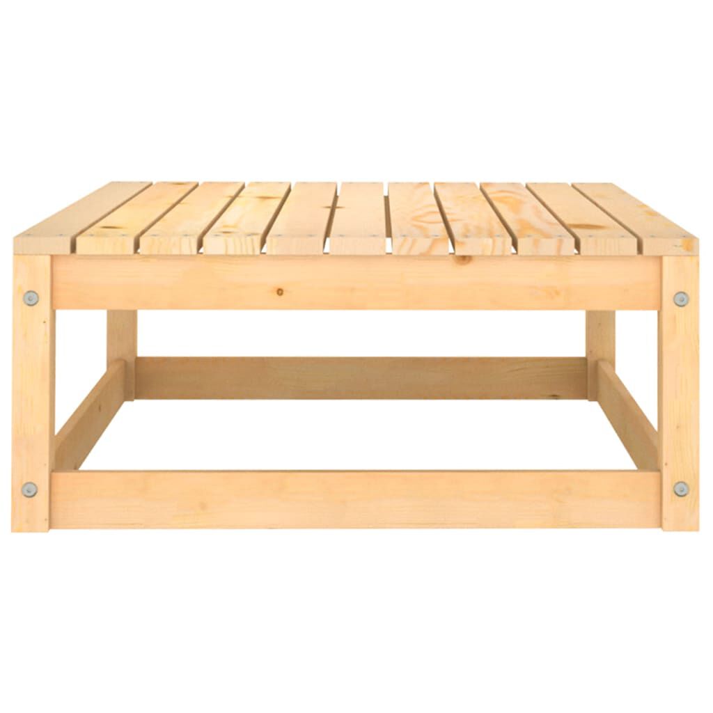 vidaXL Garden Footstools with Cushions 2 pcs Solid Pinewood